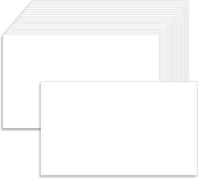 100 Pcs White Blank Index Cards 7 x 15-80 lbs Heavy Duty Card Stock Thick Paper for Postcards, Photo Paper, Syllable, Thank You Notes, Notes, Index Cards, Drawing, Writing, DIY