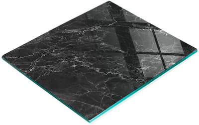 Gehard multifunctioneel decoratief bord van zwart marmer, 60x52 cm