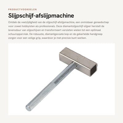 Dailygoods- Slijpschijf Diamantgecoat - Slijpmachine - Slijpmachines voor Messen - Afslijpmachine - Gereedschappen - Robuuste Grip