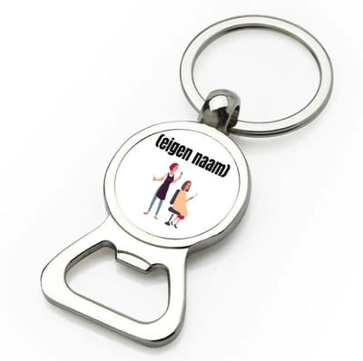 Akyol - kapper vrouw met eigen naam flesopener - Kapper - barbers - collega's - verjaardag - afscheidscadeau - geschenk - kado - 9 bij 3 cm