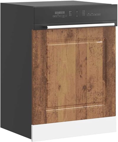 Vaatwasserpaneel - Keukenfront - Keuken Inbouw - Hout-look Design - 60x15x67cm - Oud Hout