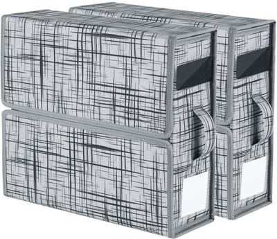 Allecto - Flintronic laken organizer - Opbergoplossing voor beddengoed - Grijs - Handig en praktisch - Ideaal voor elke slaapkamer - Perfect voor l...