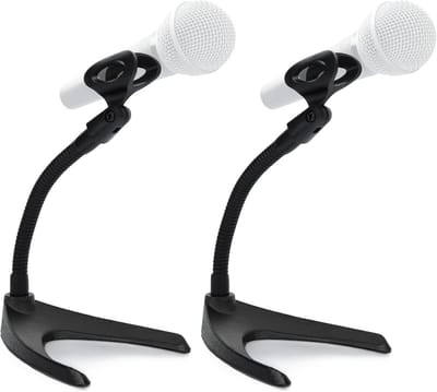 Verstelbare Microfoonstandaard met Zwanenhals - Low Profile Tafelstandaard voor Studio & Podcast