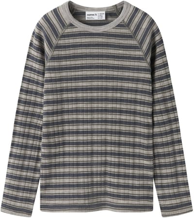 NAME IT - NKMWANG WOOL NEEDLE LS TOP STRIPE - Jongens - Lange mouwen shirts