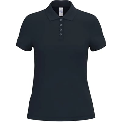 Biologisch pique polo voor dames iDeal Basic Brand
