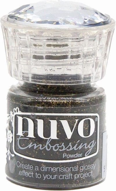Nuvo Christmas Magic Embossing Powders Carbon Sparkle