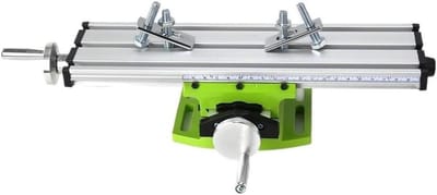 Werktafel met kruisslede - Verstelbare werkbank - Nauwkeurig frezen en boren - Precisie-instelbaar - 300x90 mm tafel - Niet gespecificeerd