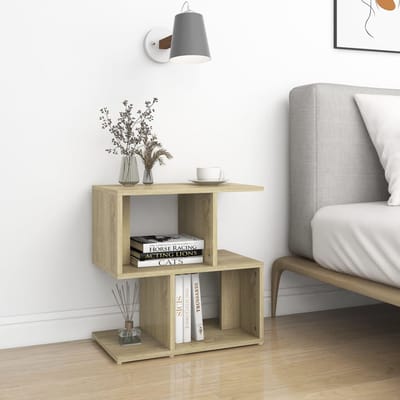 vidaXL - Nachtkastjes - 2 - st - 50x30x51,5 - cm - bewerkt - hout - sonoma - eikenkleur