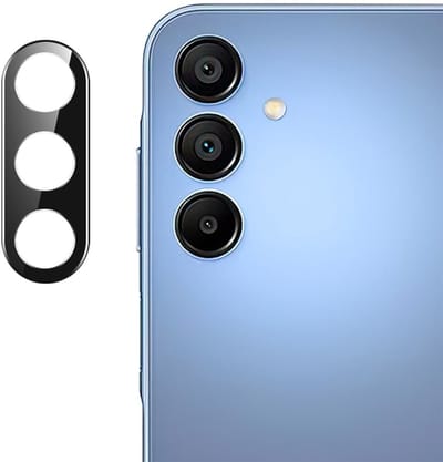 Coverup Camera Lens Protector - Geschikt voor Samsung Galaxy A57 Camera Lens Protector - Coverup 9H Tempered Glass - Zwart