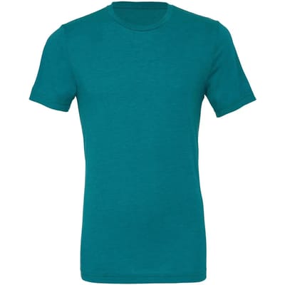 Bella+Canvas Unisex Triblend Crew Neck T-Shirt CV3413 - Teal Triblend (Heather) - S