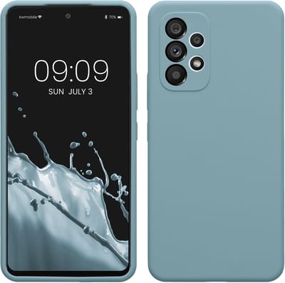 kwmobile telefoonhoesje geschikt voor Samsung Galaxy A53 5G - Hoesje met siliconen coating - Smartphone case in antieksteen
