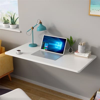 PIPIPOXER Wandtafel, opklapbare tafel, keukentafel, bureau, eettafel, opvouwbaar, 80*50cm, Wit