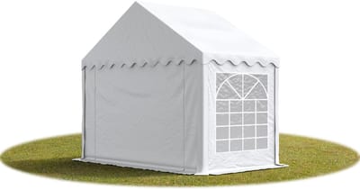 Partytent feesttent 3x2 m tuinpaviljoen -tent PVC 700 N in wit waterdicht