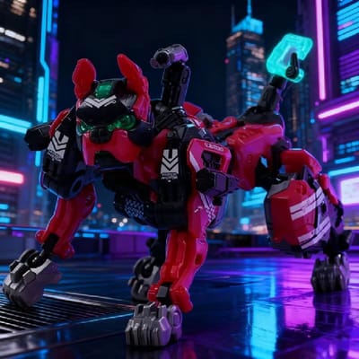52toys Hete Verkoop Beast Box Serie Reuzenklauw Hond Deformatie Speelgoed Assemblagemodel Tide Play Guochuang Mecha Hand Vakantie Perfect Cadeau blue