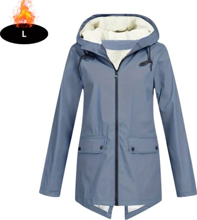 Livano Windjas Dames - Parka - Lente & Herfst - Jas - Volwassen - Windjack - Windbreaker - Outdoor - Hemelsblauw - L