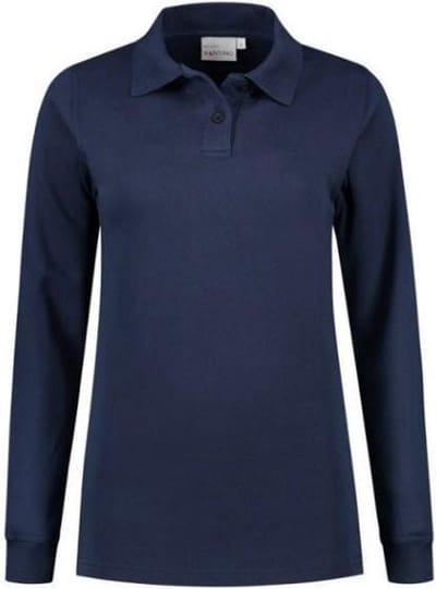 Santino Rick Dames Polo sweater lange mouw - Marine - XXL