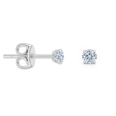 Pax Amare Zirkonia Oorbellen Dames - Stainless Steel Oorknopjes met Steentje - Zilverkleurig - 4mm