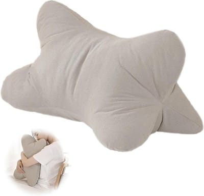 Nekkussen Leeskussen - Leesbotten Nekrol - Comfortabel Lezen - Flexibele Ondersteuning - 50x31.5x5 cm - Lichte Curry