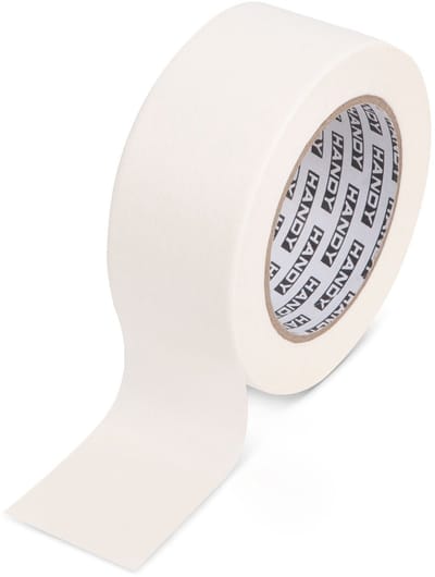 Afplaktape Wit 50 mm × 50 m – Schilderstape Met Oplosmiddelhoudende Lijm – Sterke Hechting – Hittebestendig Tot 60 °C – Voor Schilder- En Afplakwerk [11085D]