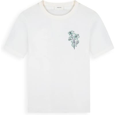 Pure Path T-shirt Embroidered Flower Off White (26010120 - 45)