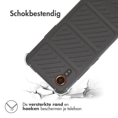 imoshion Hoesje - Geschikt voor Samsung Galaxy Xcover 7 - Shockproof Case - Transparant