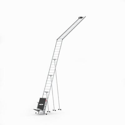 Baulich Daklift voor zonnepanelen - elektrische aluminium lier met transportwagen, draagvermogen 115 kg, maximale kabellengte 12 m, van aluminium