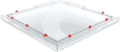 Skylux polycarbonaat lichtkoepel 3-wandig - helder 1000 x 1000 mm