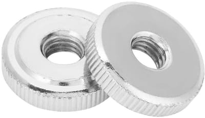 Dailygoods- Duimnoten Gekarteld - Koolstofstaal Vernikkeld - M3/M4/M5/M6/M8/M10 - 10/5/2/1 Stuks - Gewicht 17g - Voor Bevestigen van Onderdelen - Moeren