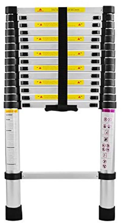 Telescopische Ladder Uitklapbaar Multifunctioneel 4,4 Meter - Aluminium Ladder Tot 150 kg