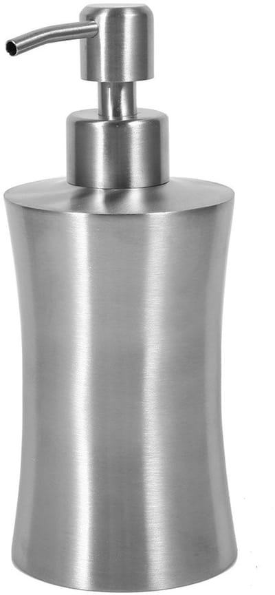 Dailygoods- Zeepdispenser 400 ml - Roestvrij Staal - Antiroest - Handlotiondispenser - Keuken/Bad - Duurzaam en Stevig - Lotiondispenser