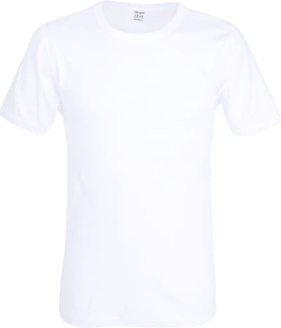Ceceba heren T-shirt fijnrib regular fit (1-pack) - O-hals - wit