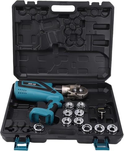 Elektrische Kabelschoentang - Krimptang Hydraulisch - Bedrading Afwerken - Krachtige Krimpkracht - 60KN - Zwart