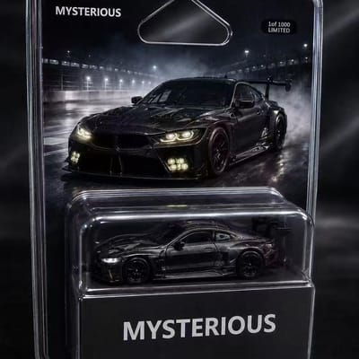 Pre Mysterious 1/64 M8 Gte(Geen Autologo)Dubbele Deur Sportwagen Legering Model Sportwagen Blister Verpakking Voertuig Collectie black