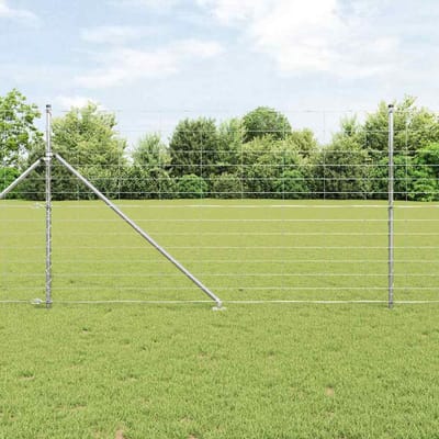 vidaXL - Gelast - Draadhek - met - Spikes - 25 - x - 1,4 - m - Gegalvaniseerd - staal - Mesh