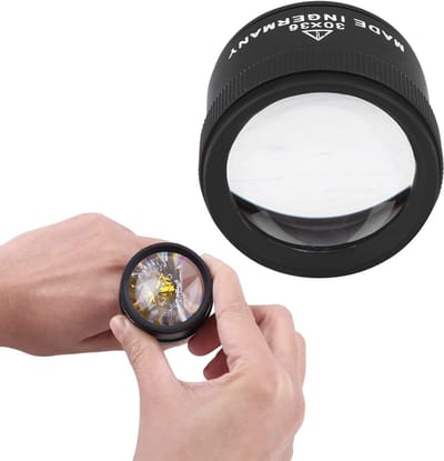 Dailygoods- Loep 30x Vergroting - Vergrootglas - Draagbaar - Stevig - Duurzaam - Kristalhelder