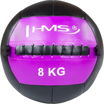 HMS WLB Serie - Fitnessbal - 8 kg - Synthetisch Leer - Paars