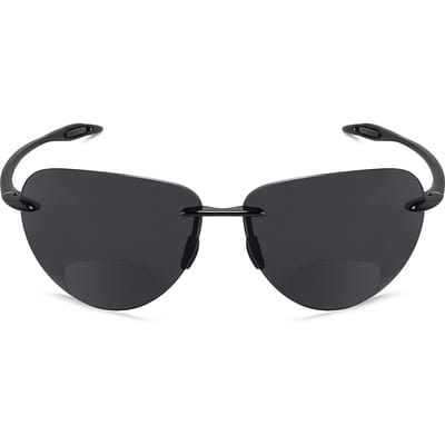 Lunettes de soleil bifocales MAXJULI Monture TR90 Ultra légères Lecture au soleil Protection UV400 pour Femmes Hommes 8008 black