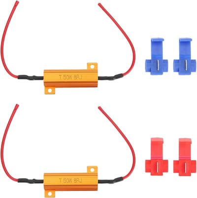 Belastingsweerstanden - LED Decoders - Voorkom Hyper Flash - 50W 8 Ohm - 2 Stuks