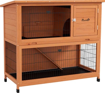PawHut Kaninchenstall mit 2 Ebenen D51-410V04