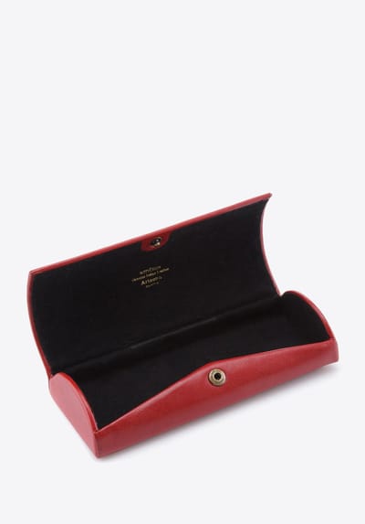 Wittchen Arizona - Brillenkoker - Rood - Natuurlijke Leren - Snap Sluiting