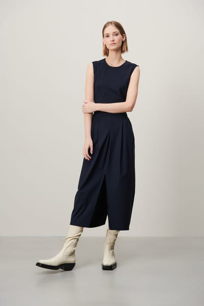 Jackie dress technical jersey | Blue - Blue / XXS