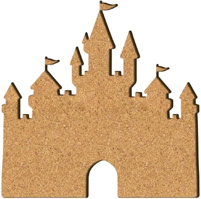 Dailygoods - Kurkbord Sprookje Bruin 30 x 39 cm voor Kantoor en Thuis