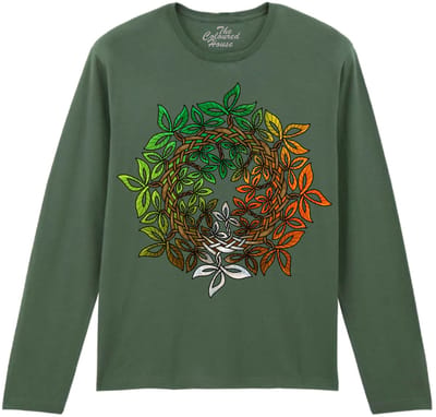 Seasonal Celtic Tree Knot The Coloured House Longsleeve T-shirt XXL