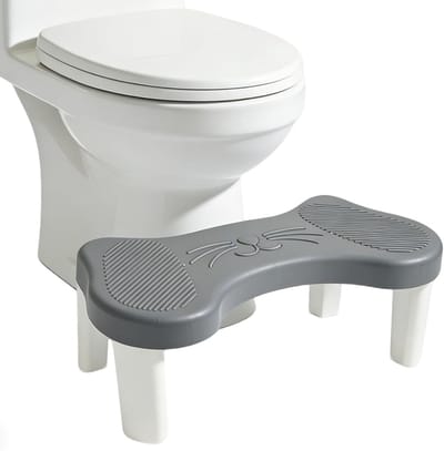 Toiletkruk Volwassenen - Ergonomische Kruk - Comfort Ontlasting - Natuurlijke Squathouding - 40 x 20 x 134 cm - Blauw