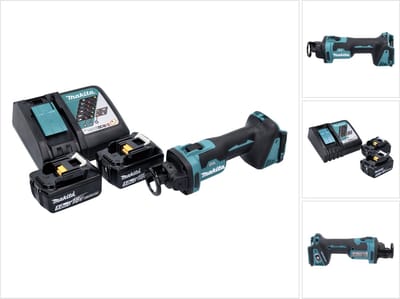 Makita DCO 181 RT accu-rotatiesnijder 18 V 32000 tpm borstelloos + 2x accu 5,0 Ah + oplader