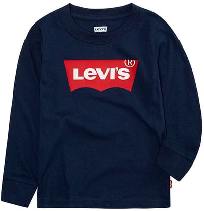 Levi´s ® Kids Batwing T-shirt Met Lange Mouwen Blauw 3 Years Jongens,Meisjes