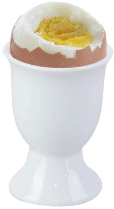 Orion Mona Serie - Porseleinen Eierdopje - Wit - 4,5 cm Diameter - 7 cm Hoogte