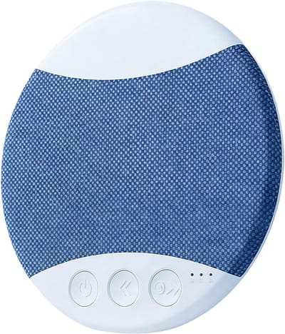 Slaap Luidspreker - Onder Kussen Geluid - Ontspannen Slapen - Ultra Dun Ontwerp - 9.6cm Diameter - Wit