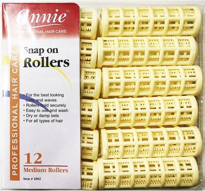 Haarrollers Set 12 Stuks - Diameter 3/4 Inch - Geel