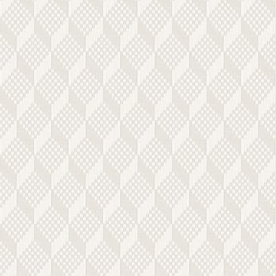 Dutch Wallcoverings - Grace 3D stitched cube silver - vliesbehang - 10m x 53cm - GR322301
